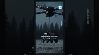 Ukrayna'dan dünyada bir ilk: Havadan karaya robot indirerek Rusları püskürttü