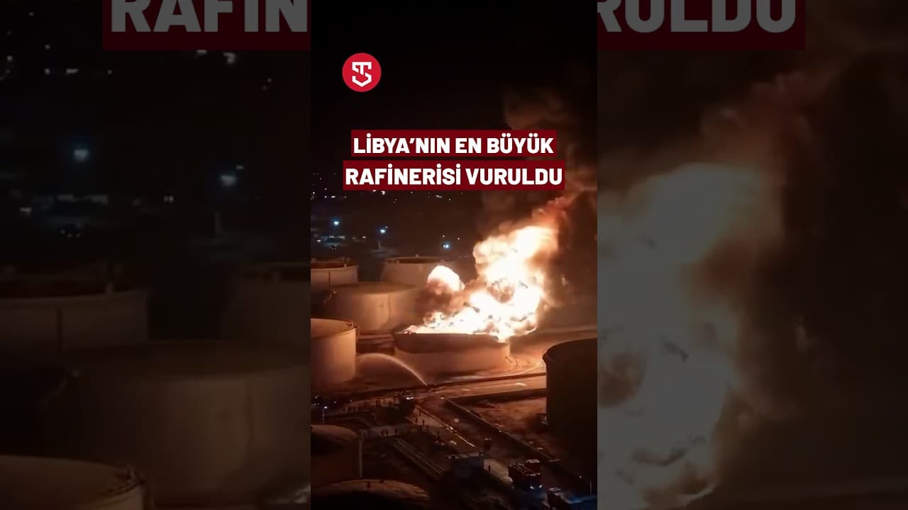 Libya'nın en büyük rafinerisi vuruldu!