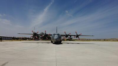 Azerbaycan’dan Türkiye’ye Gitmek Üzere Havalanan C-130