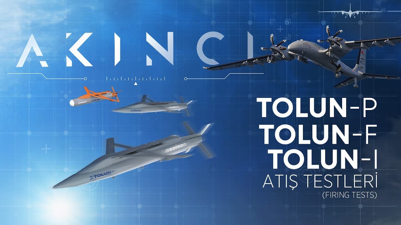 #AKINCI | TOLUN-I, TOLUN-F, TOLUN-P Mühimmat Atış Testleri