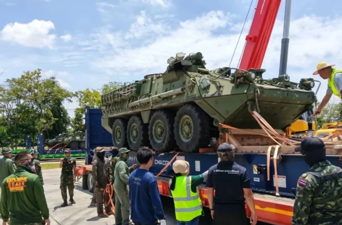 Tayland Ordusu'na Yeni Stryker Zırhlı Araçlar Teslim Edildi