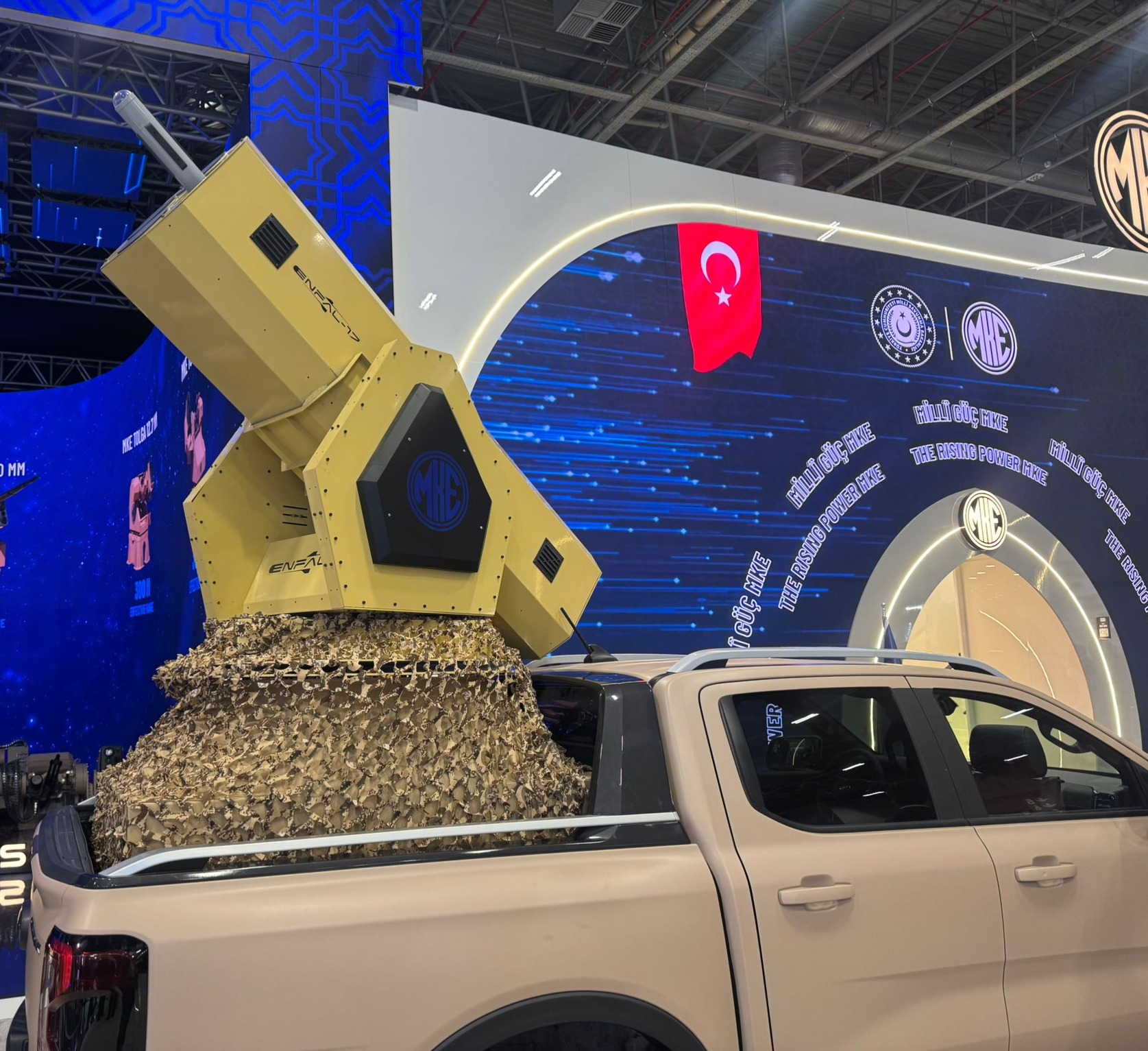 MKE Debut ENFAL-17 Low Attitude Air Defence Missile System at SAHA 2026