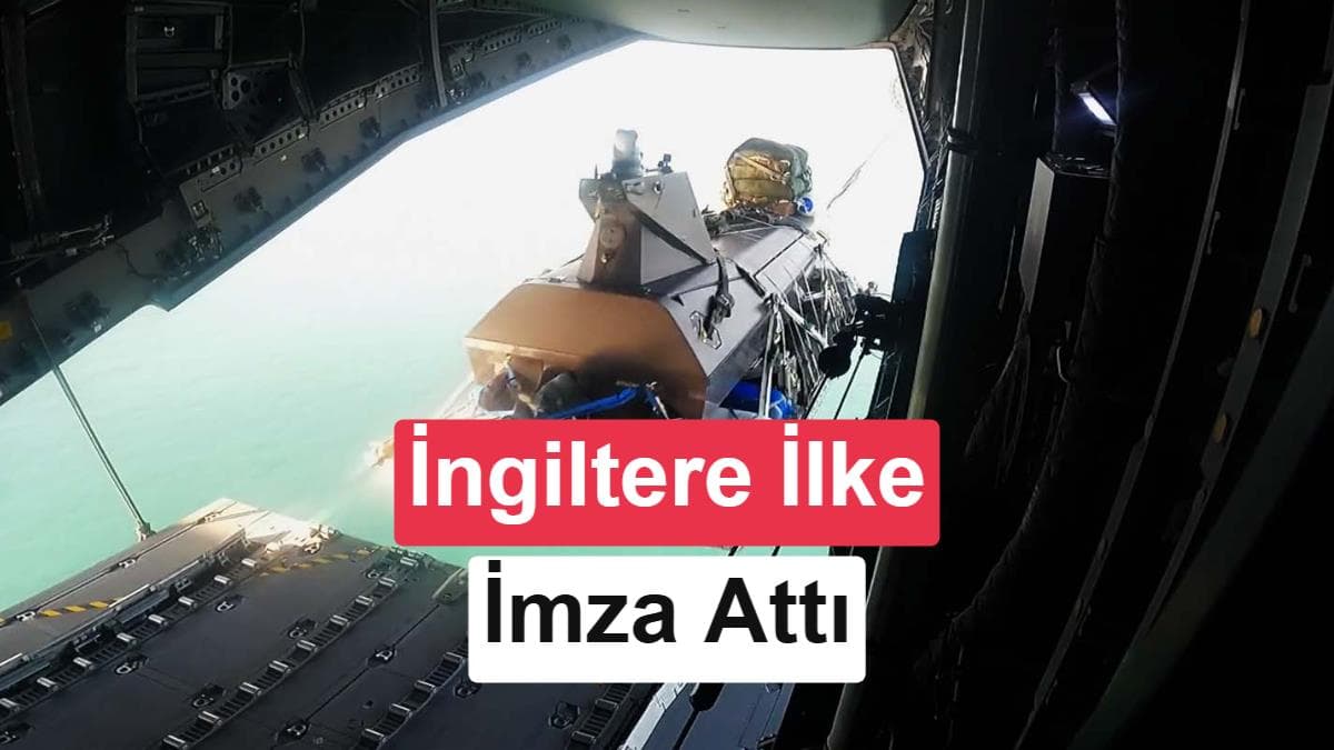İnsansız Deniz Aracı, Askeri Uçaktan Denize İndirildi
