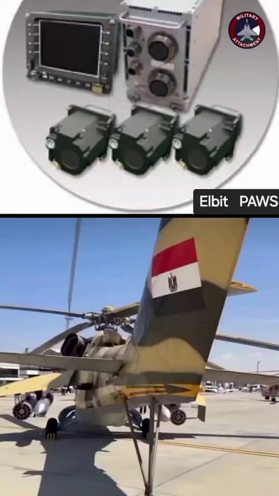 Mısır’ın Mi-24 taarruz helikopterlerinde İsrail üretimi PAWS sistemi görüntülendi