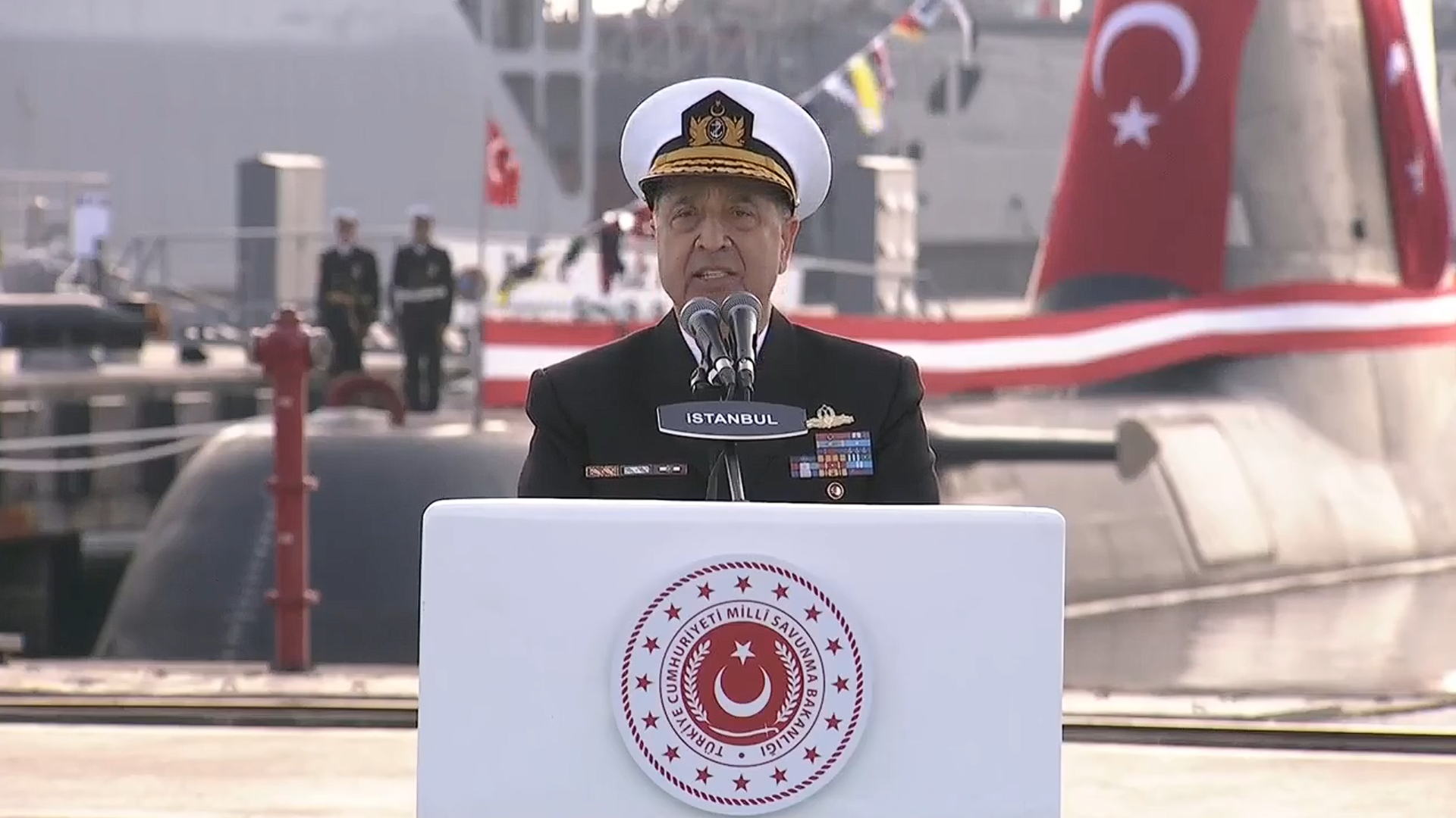 Deniz Platformlarının Hizmete Giriş, Bayrak Çekme ve İlk Sac Kesim Töreni İstanbul Tersanesi Komutanlığı’nda Düzenlendi