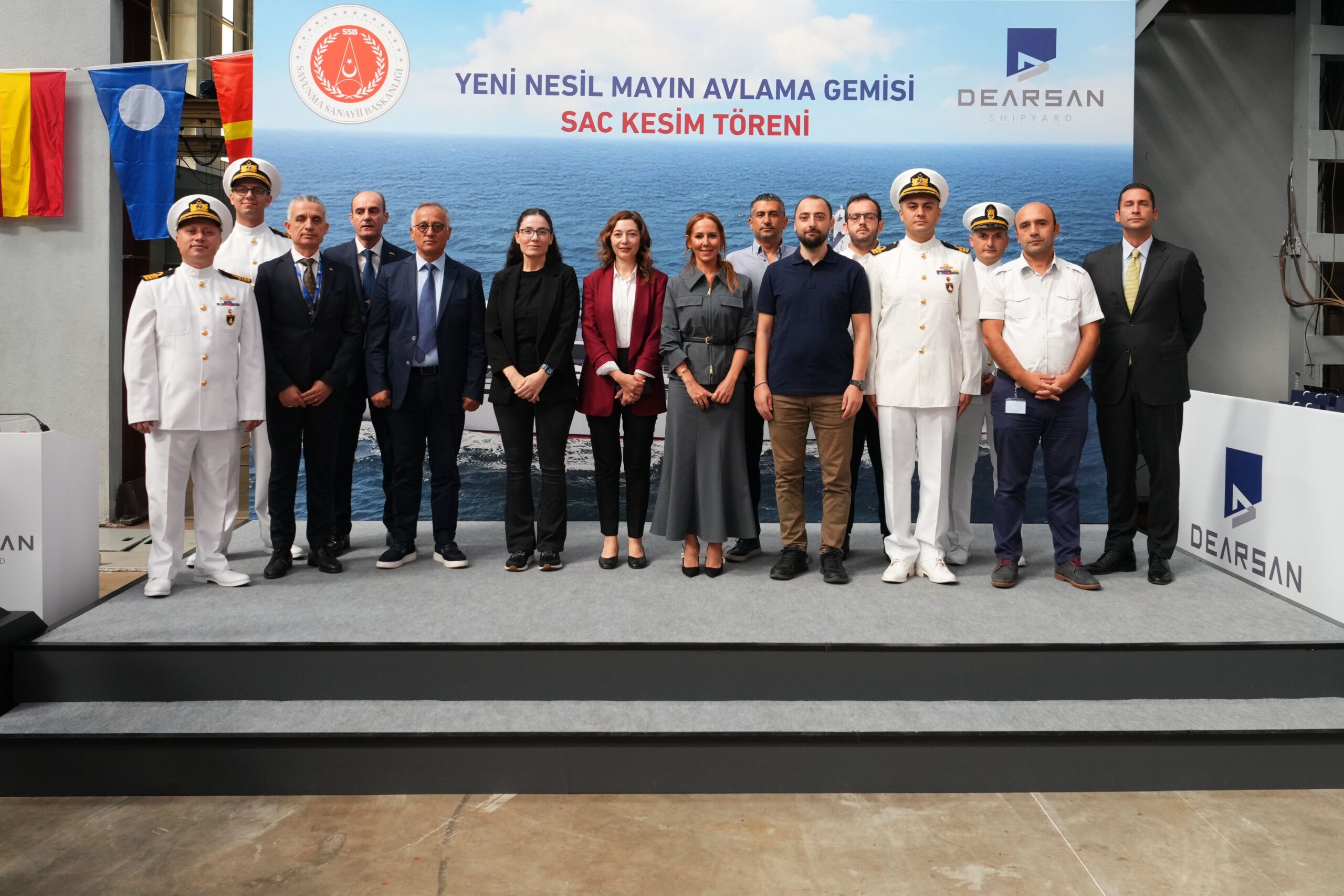 Yeni Nesil Mayın Avlama Gemisi’nde ilk sac kesim töreni