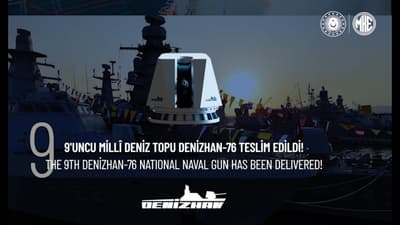 9. DENİZHAN-76 Deniz Topu göreve hazır!