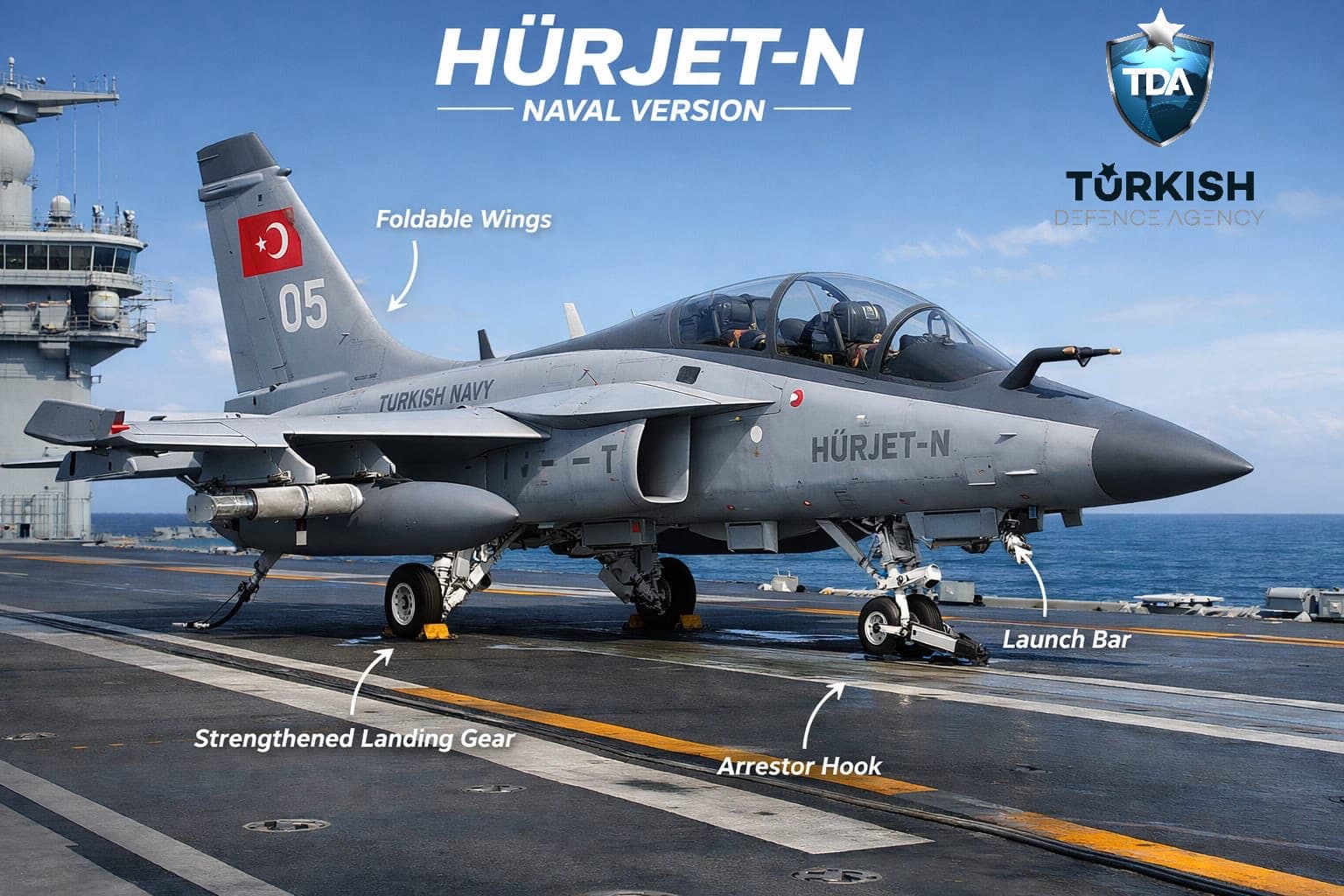 HÜRJET’in uçak gemisi versiyonu MUGEM için hazırlanıyor