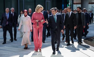 Quenn of Belgium Mathilde Visits Baykar Facility