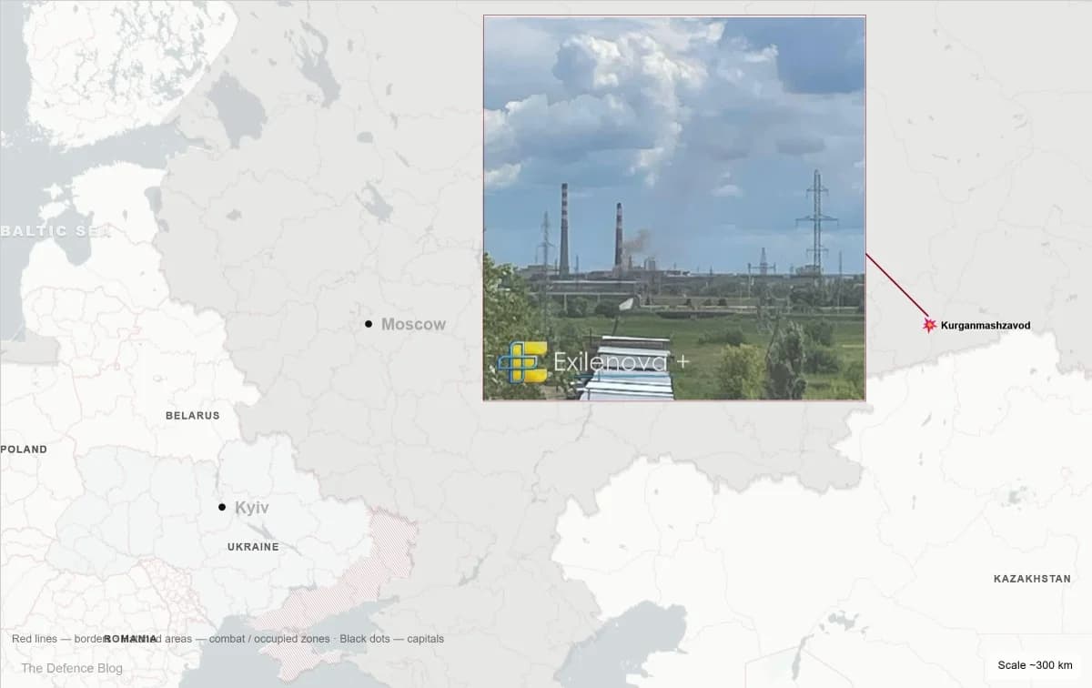 Rusya'nın Kurgan'daki Zırhlı Araç Fabrikası İHA Saldırısına Maruz Kaldı
