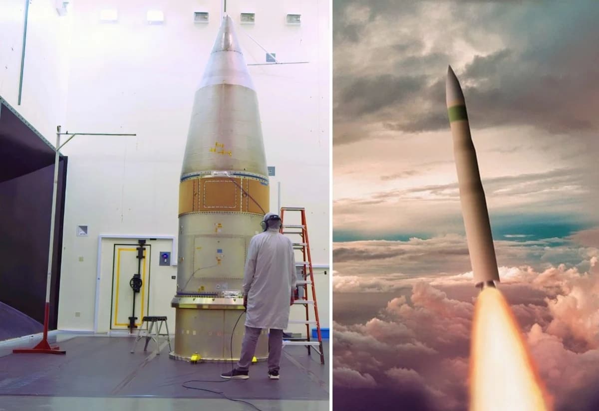 Northrop Grumman, Sentinel ICBM'in test fotoğrafını paylaştı