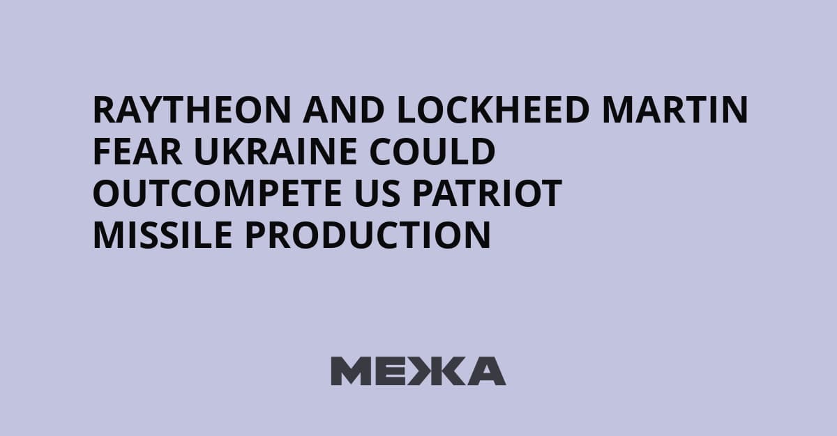 Ukrayna'nın Patriot Lisansında Raytheon ve Lockheed Engeli