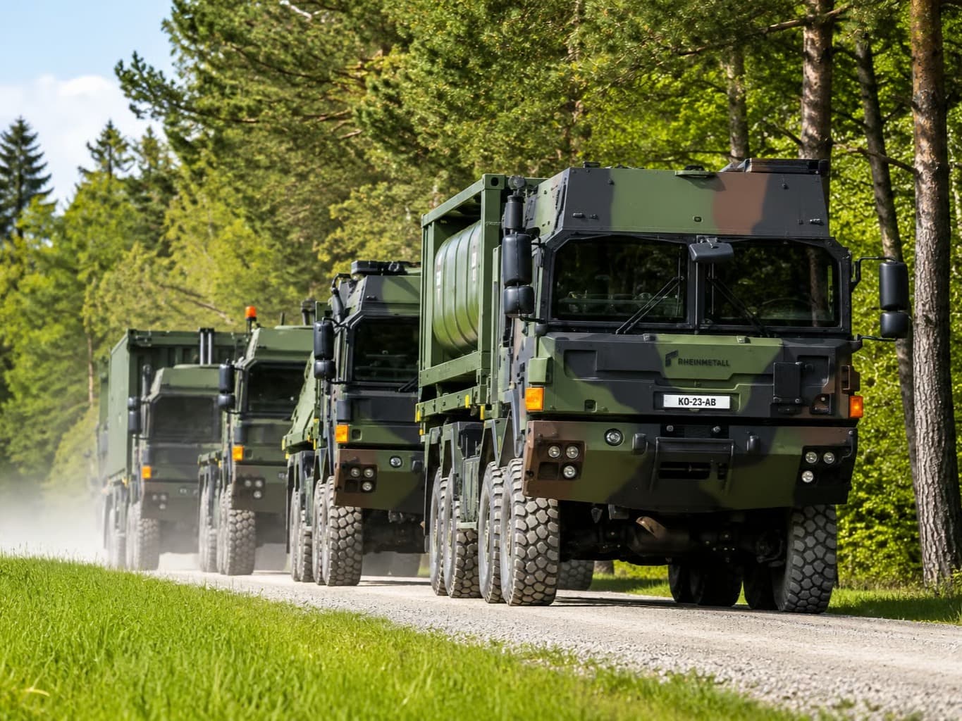 Rheinmetall, Alman Ordusu'nun otonom askeri konvoy projesinin ana yüklenicisi oldu