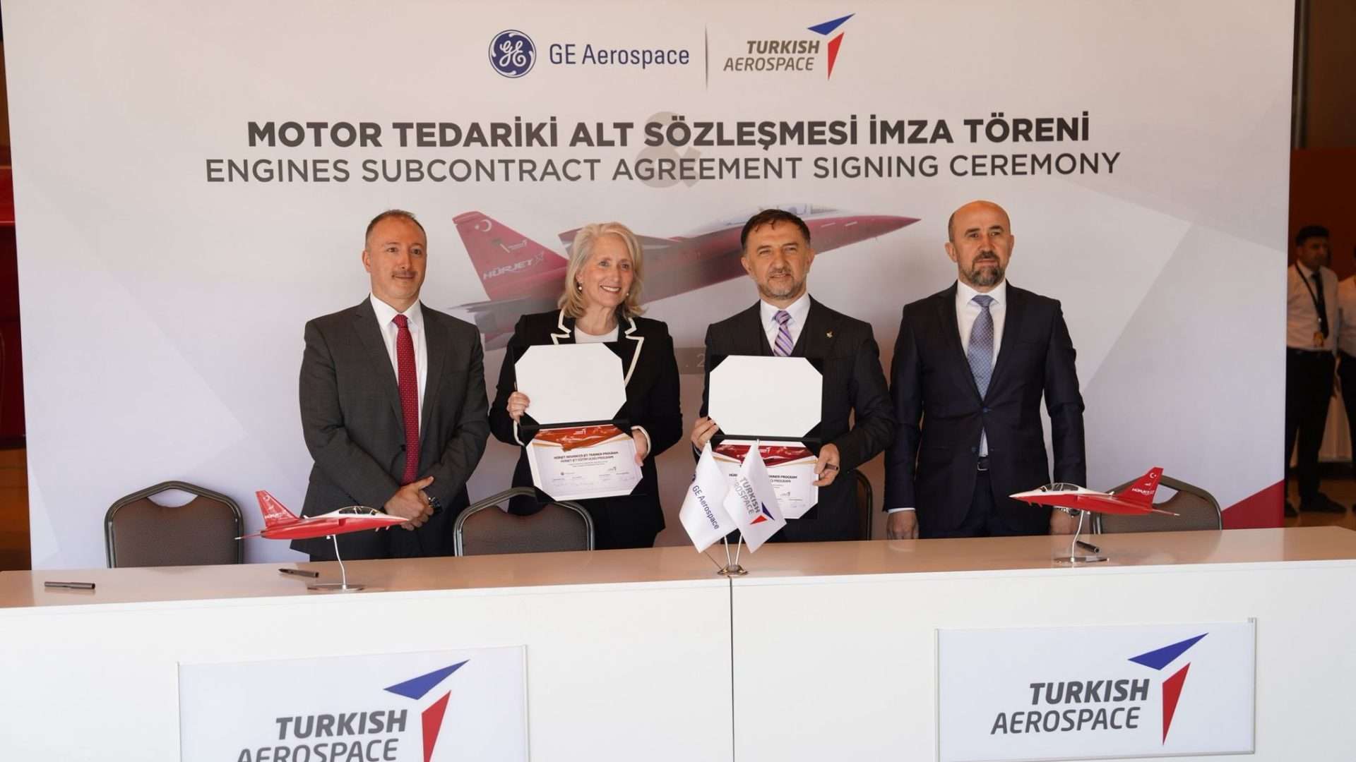 HÜRJET’in F404 motorları için GE Aerospace ile TUSAŞ arasında anlaşma yapıldı