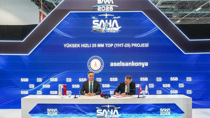 SSB ile ASELSAN Konya arasında yüksek hızlı top sözleşmesi imzalandı