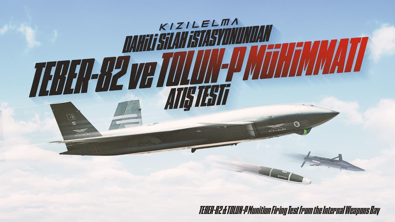 KIZILELMA | Dahili Silah İstasyonundan TEBER-82 ve TOLUN-P Mühimmatı Atış Testi