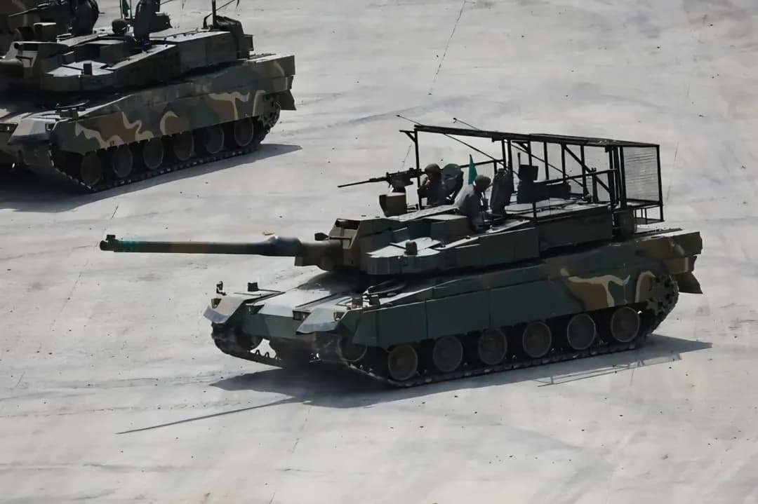 Güney Kore K2 tankını kafes zırh ile test ediyor