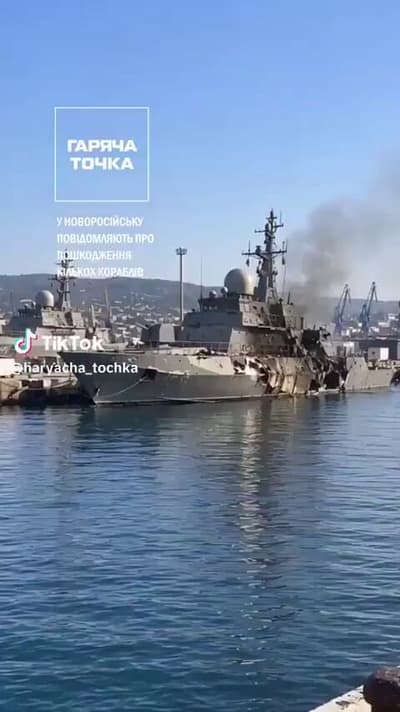 Ukrayna, Rusya’nın Novorossiysk üssünü vurdu