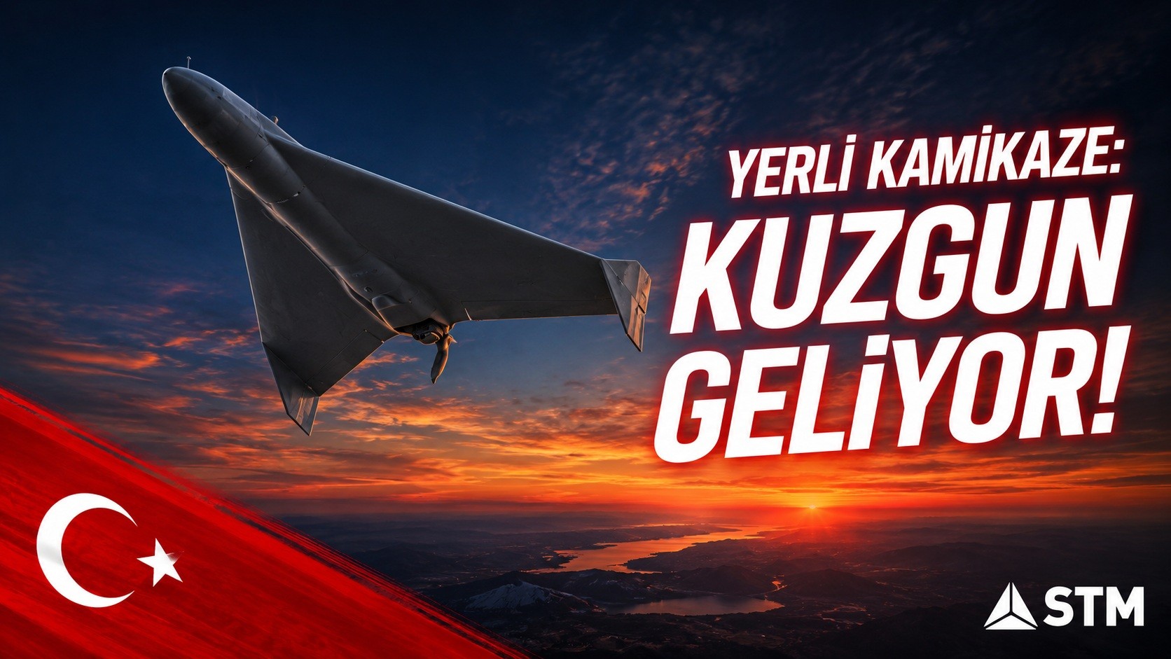 SAHA 2026'nın yıldızı KUZGUN: STM'den 1000 km menzilli otonom kamikaze İHA sistemi