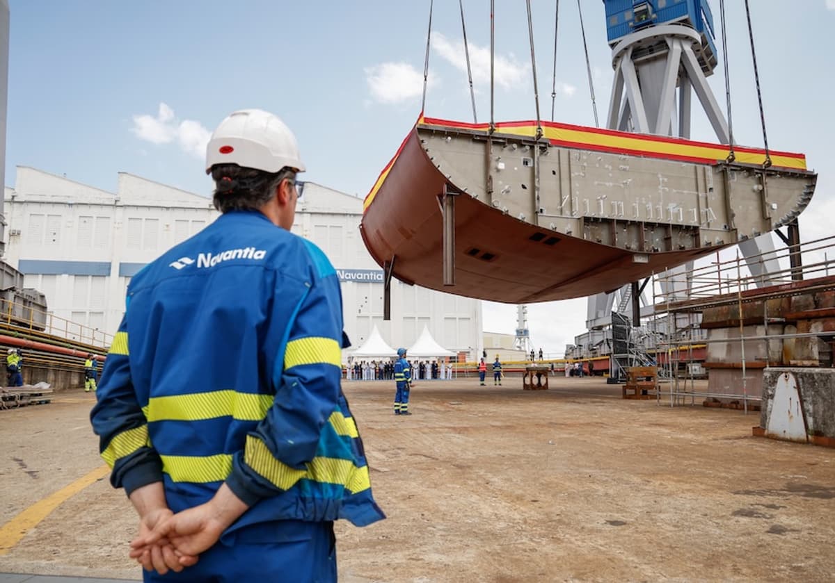 Navantia, F113 Fırkateyni için 7 Ay Erken Keel Seremonisi Düzenledi