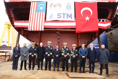 Malezya Korvet Projesi’nde Blok Kızağa Koyma Töreni