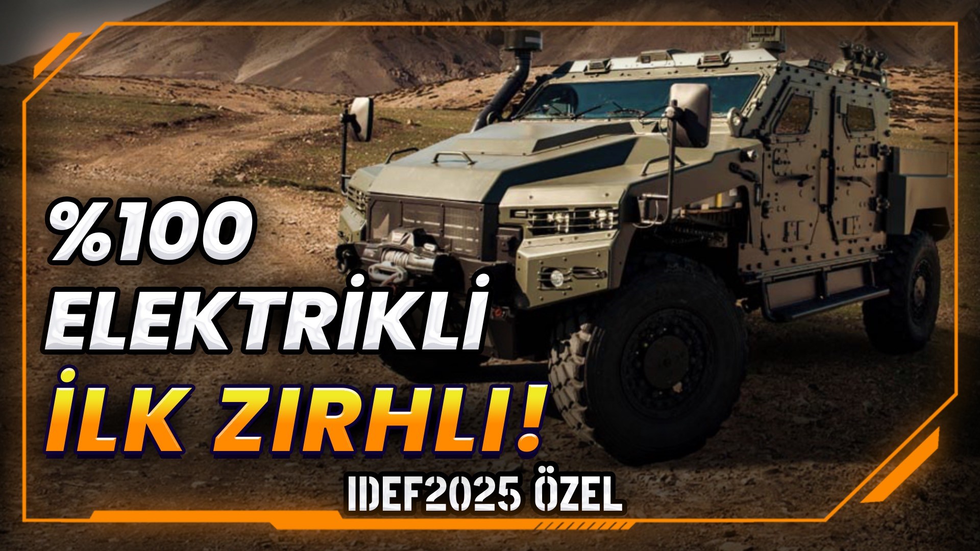 Türk mühendisliğinin başarısı! Nurol Makina'dan menzili 400 km olan elektrikli zırhlı araç!