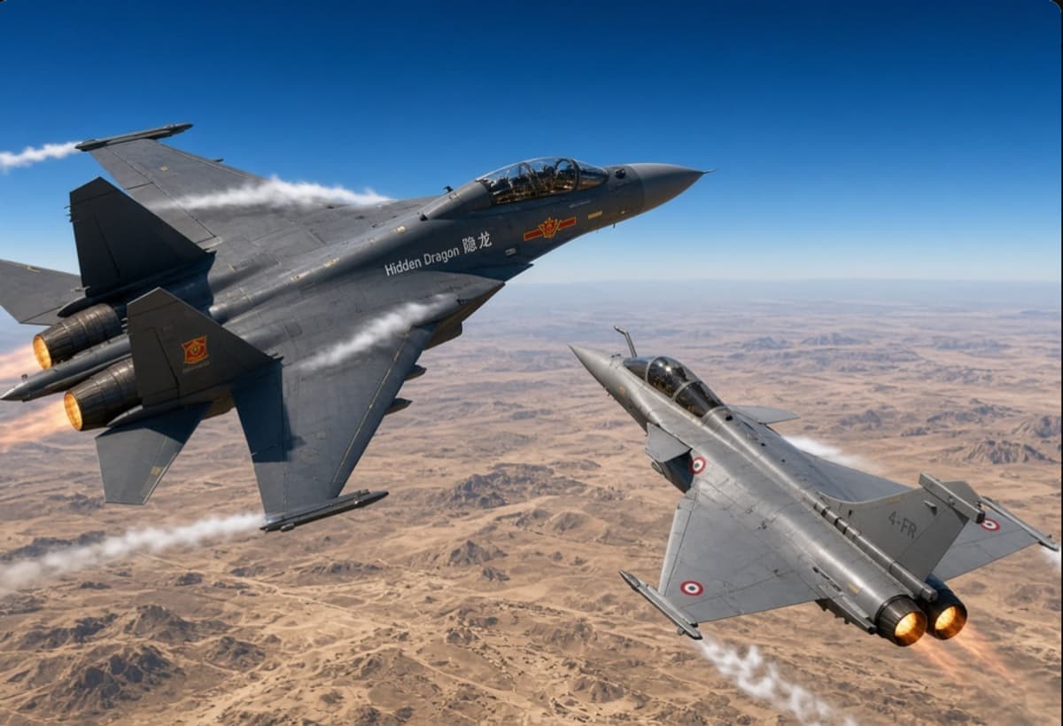 Çin'in J-16 Savaş Uçakları Mısır'da Rafale'lerle Birlikte