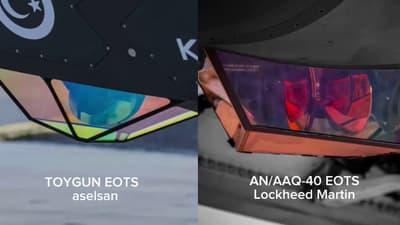 Dünyada sadece F-35 ve KIZILELMA’da aktif olan dahili stealth EOTS teknolojisi.