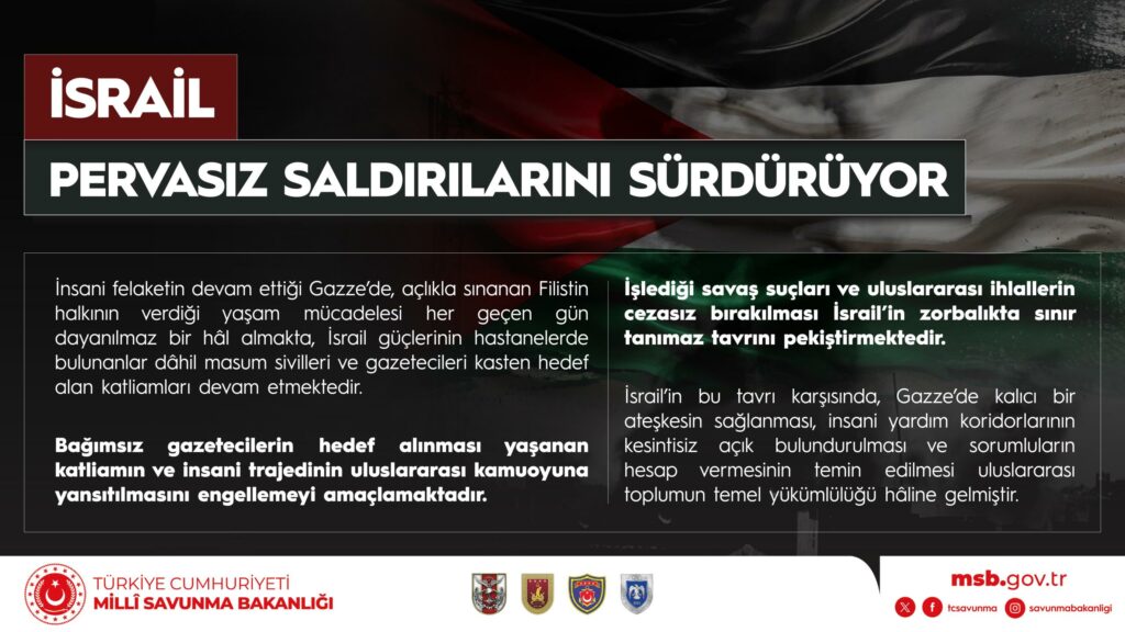 İsrail’in Bağımsız Gazetecileri Hedef Alması, Katliamın ve İnsani Trajedinin Uluslararası Kamuoyuna Yansımasını Engelleme Amaçlı