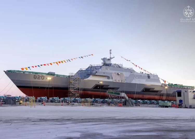 ABD Yapımı İlk Suudi MMSC Fırkateyni HMS Saud Denize İndirildi